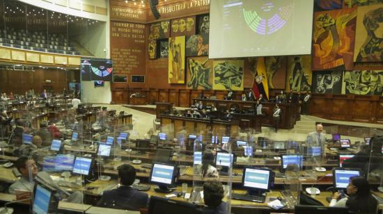 Sesión de la Asamblea Nacional para la votación de la Reforma Tributaria, el 26 de noviembre de 2021.