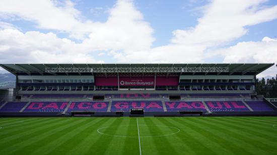 Vista panorámica del Estadio Banco Guayaquil, de Independiente del Valle.