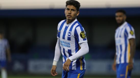 Jeremy Sarmiento, en el partido del Brighton Sub 23 ante el Leicester, el 24 de septiembre de 2021.