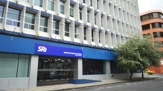 Una de las oficinas del SRI, en el norte de Quito, en febrero de 2020.