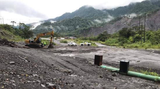 Una vista del oleoducto de crudos pesados en el sector de Piedra Fina, en Napo, el 5 de diciembre de 2021.