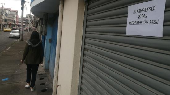 Imagen referencial de la venta de un local comercial en el sector de Turubamba, el 12 de diciembre de 2021.