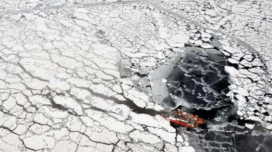 Una panorámica de Alaska, donde se aprecia el deshielo de glaciares, el 14 de diciembre de 2021.