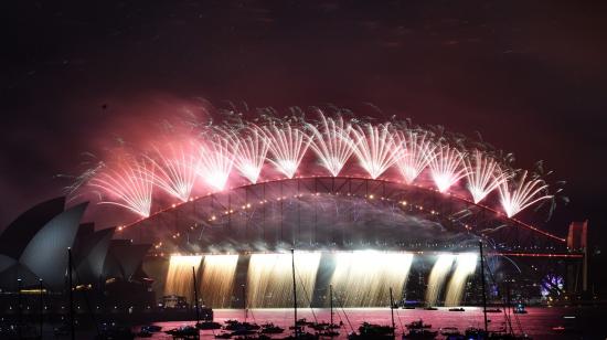 Celebración de año nuevo en Australia, el 1 de enero de 2022. 