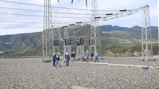 Inauguración del Sistema de Transmisión Pimampiro, un nuevo punto de interconexión eléctrica con Colombia para  continuar con la exportación de energía, el 23 de octubre de 2021.