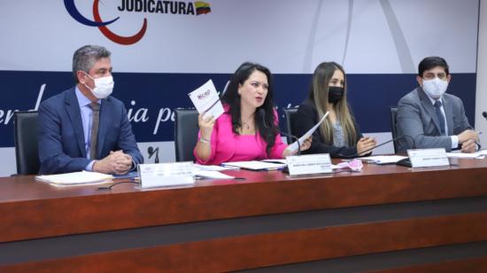 Autoridades del Consejo de la Judicatura se pronunciaron sobre las dos sentencias contrarias a la evaluación de jueces nacionales, el 3 de enero de 2022.