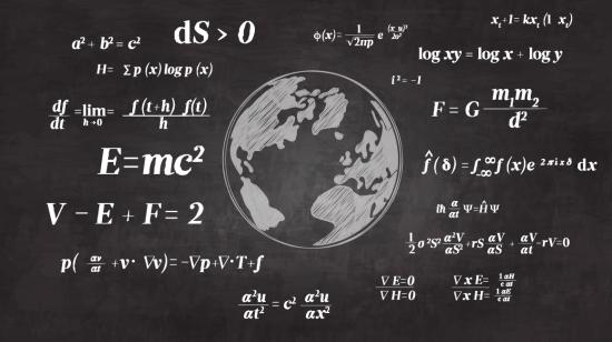 Ilustración con las fórmulas matemáticas que cambiaron el curso de la historia.