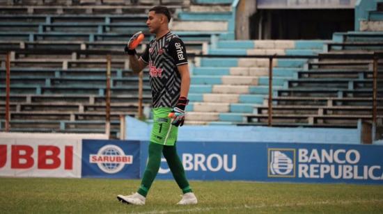 Gonzalo Falcón, durante un partido por la liga uruguaya en febrero de 2019.