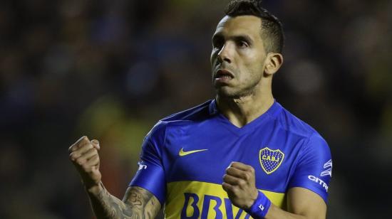 Carlos Tevez, durante un partido de cuartos de final de la Copa Libertadores entre Boca Juniors y Nacional, el 19 de mayo de 2016, en la Bombonera de Buenos Aires. El argentino está invitado a jugar en la Noche Amarilla de Barcelona, el 29 de enero de 2022.