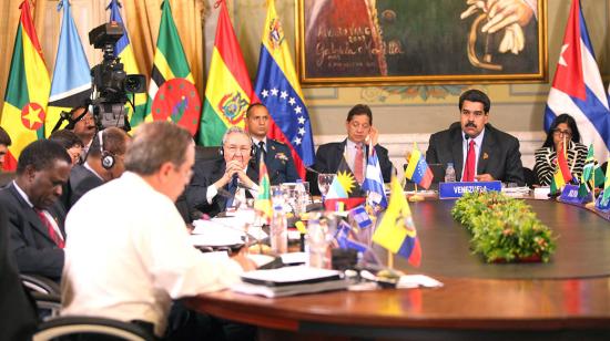 Reunión extraordinaria de la Alba, el 17 de marzo de 2015, encabezada por Nicolás Maduro.