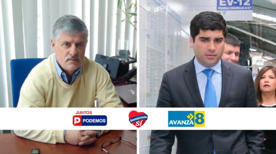 Fernando Carrión y Otto Sonnenholzner, dos posibles candidatos para las alcaldías de Quito y Guayaquil respectivamente.