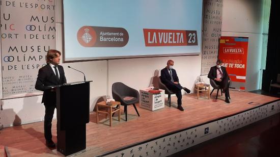 Presentación de la Vuelta a España 2023, en donde Barcelona acogerá la salida del evento, el 24 de enero de 2022.