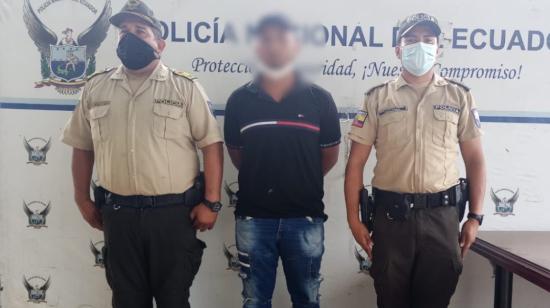 El padre de los niños torturados en Naranjal (Guayas) fue capturado por la Policía el 26 de enero de 2022.