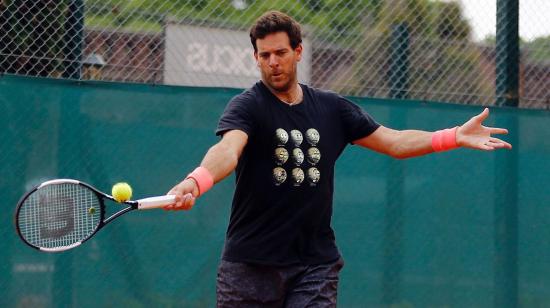 Juan Martín Del Potro, durante un entrenamiento en Argentina, el 24 de noviembre de 2021.