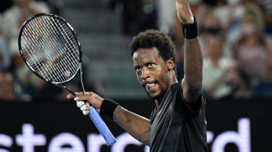 Gael Monfils, durante un partido en el Abierto de Australia, el 25 de enero de 2022.