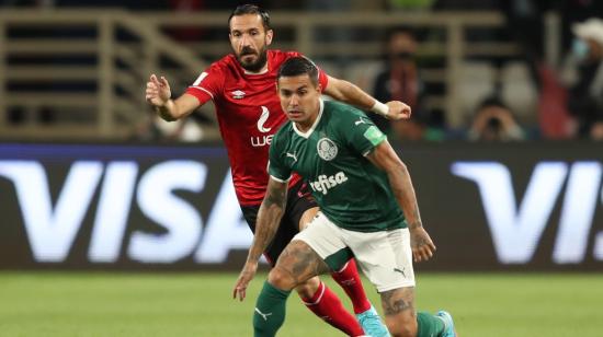 Dudú, de Palmeiras, en la semifinal del Mundial de Clubes ante Al-Ahly, el 8 de febrero de 2022, en Abu Dabi.