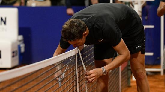 Juan Martín del Potro, tras su partido en la primera ronda del Abierto de Argentina, en Buenos Aires, el 9 de febrero de 2022.