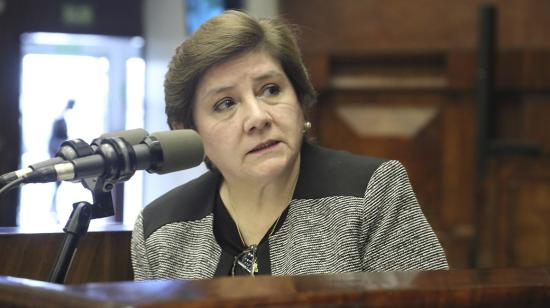 Ruth Arregui, superintendenta de Bancos, en una comparecencia en la Asamblea el 11 de noviembre de 2021.