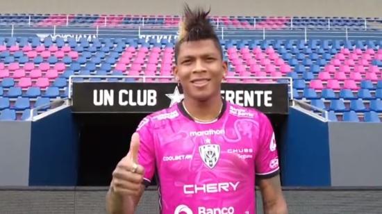 Billy Arce, con la camiseta de Independiente del Valle, el 8 de marzo de 2022.