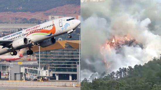 Un avión Boeing se estrelló en el sur de China, el 21 de marzo de 2022, con 123 pasajeros y nueve miembros de la tripulación a bordo.