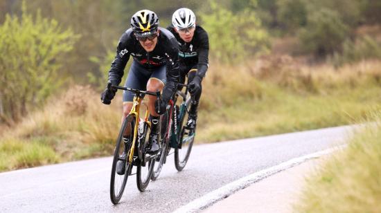 Richard Carapaz, del Ineos, durante la Etapa 7 de la Volta a Catalunya, el 26 de marzo de 2022.