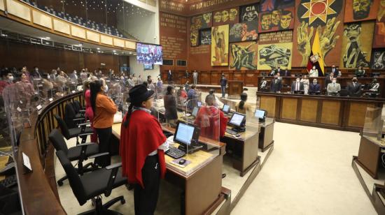 Una vista de la sesión de Pleno de la Asamblea, el jueves 31 de marzo de 2022.