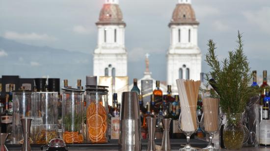 Vista desde el roof top del del Itza Hotel Boutique, ubicado en el Centro Histórico de Cuenca.