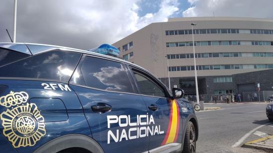 Un vehículo de la Policía Nacional del Interior en la provincia española de Cádiz. 