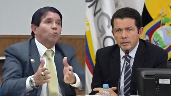 Edison Loaiza, abogado de Jorge Glas; y Francisco Jiménez, ministro de Gobierno, confrontaron criterios el 13 de abril de 2022, sobre la apelación al habeas corpus. 