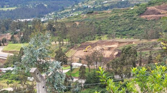 Vista de una zona de la parte oriental del volcán Ilaló, el 19 de marzo de 2022.