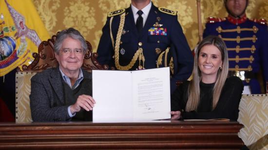 El presidente Guillermo Lasso posesionó a Paola Flores como secretaria de Derechos Humanos, el 5 de mayo de 2022.