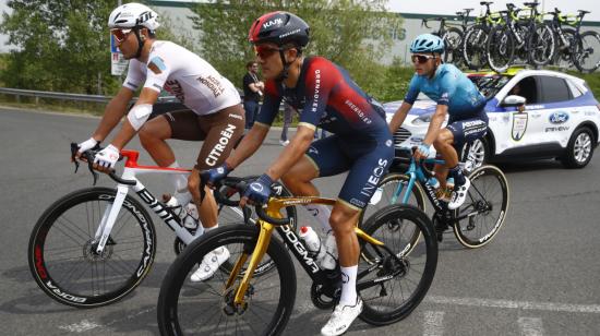 Richard Carapaz, durante la Etapa 1 del Giro de Italia, el 6 de mayo de 2022.