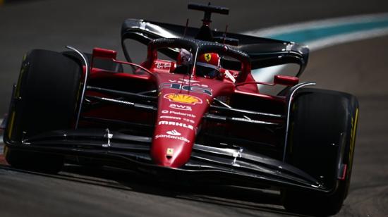 Charles Leclerc, durante las prácticas libres del Gran Premio de Miami de Fórmula 1, el 6 de mayo de 2022. 