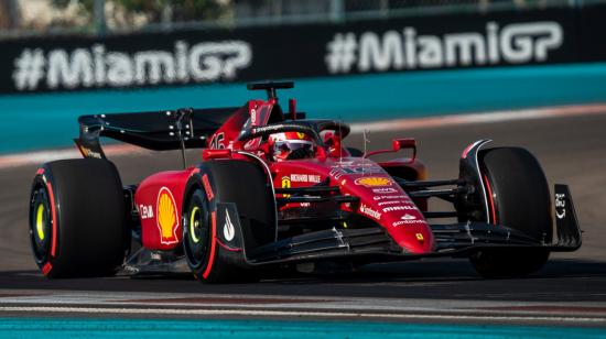 Charles Leclerc, durante la clasificación del Gran Premio de Miami, el 7 de mayo de 2022.