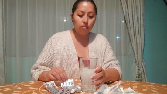 Carolina Cantuña en su casa, el 16 de mayo de 2022.