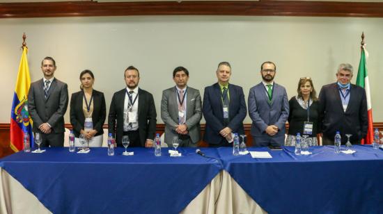 Equipo negociador del acuerdo comercial entre Ecuador y México. Quito, 23 de mayo de 2022.