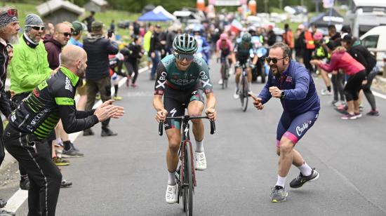 Jai Hindley, durante la Etapa 20 del Giro de Italia, el 28 de mayo de 2022.