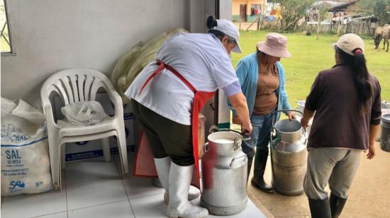 Centro de acopio en la Asociación de Ganaderos 1, foto de archivo del Ministerio de Agricultura de 2019.