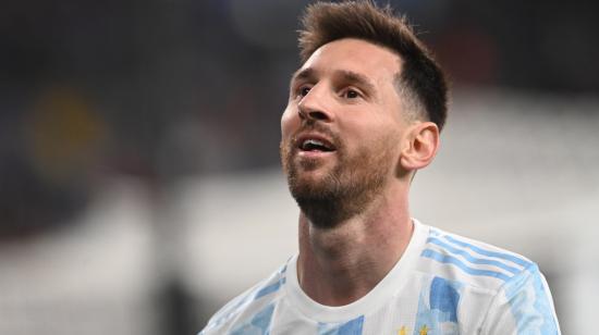 Lionel Messi, durante la Finalissima ante Italia, disputada en Wembley, el 1 de junio de 2022.