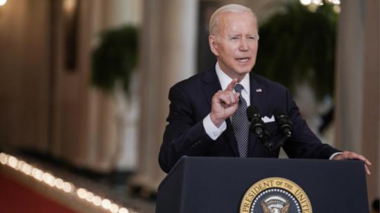 El presidente de Estados Unidos, Joseph Biden, en una rueda de prensa en Washington, el 2 de junio de 2022.