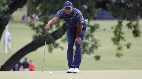 Tiger Woods, durante su participación en el campeonato de Tulsa, Oklahoma, el 19 de mayo de 2022.