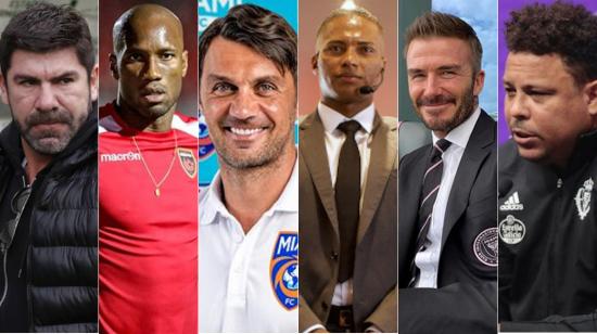 Marcelo Salas, Didier Drogba, Paolo Maldini, Antonio Valencia, David Beckham y Ronaldo Nazario, algunos de los exfutbolistas que administran sus propios clubes. 