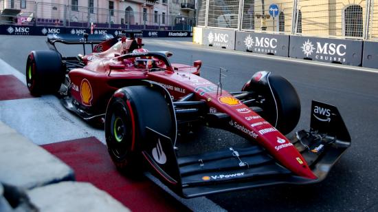 Charles Leclerc, durante la clasificación del Gran Premio de Azerbaiyán, el 11 de junio de 2022.