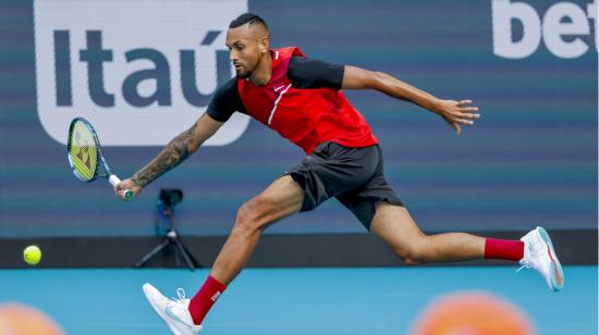 Nick Kyrgios, durante su participación en el Miami Open, en marzo de 2022.