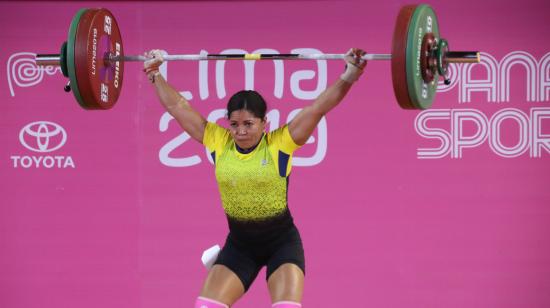 Alexandra Escobar, durante los Juegos Panamericanos de Lima 2019.