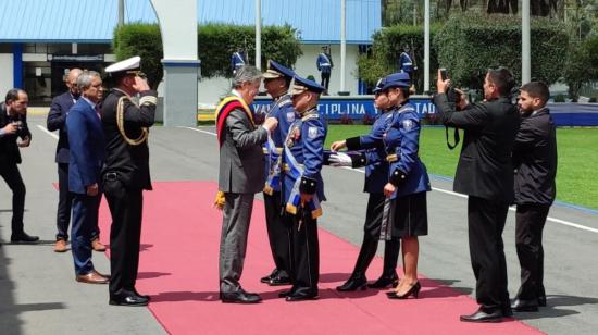 Posesión de la nueva cúpula de la Policía Nacional. Quito, 6 de junio de 2022