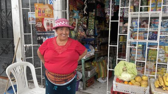 Juana Bitón es de Chimborazo, vive en el sector 'La Sultana de los Andes', un asentamiento indígena en la Florida. Guayaquil, 6 de julio de 2022.