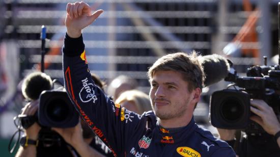 Max Verstappen, después de la clasificación del Gran Premio de Austria, el 8 de julio de 2022.