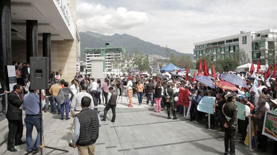 Trabajadores de la salud entregaron sus aportes al Código Orgánico de la Salud, el 26 de octubre de 2017.