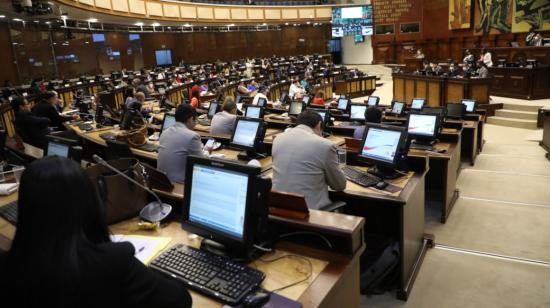 El Pleno de la Asamblea, en sesión de este 19 de julio de 2022.